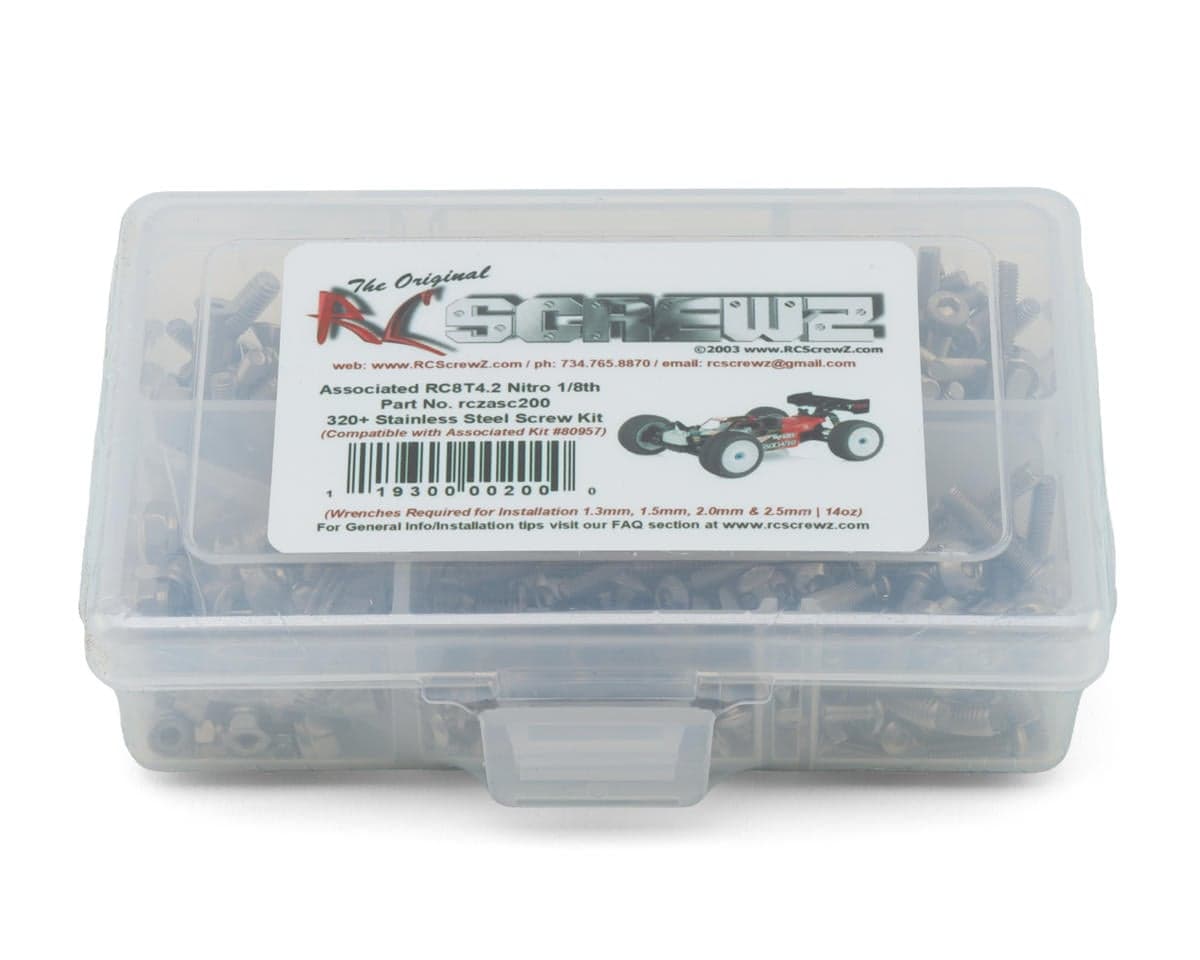 RC Screwz Team Associated RC8T4.2 Stainless Steel Screws Kit