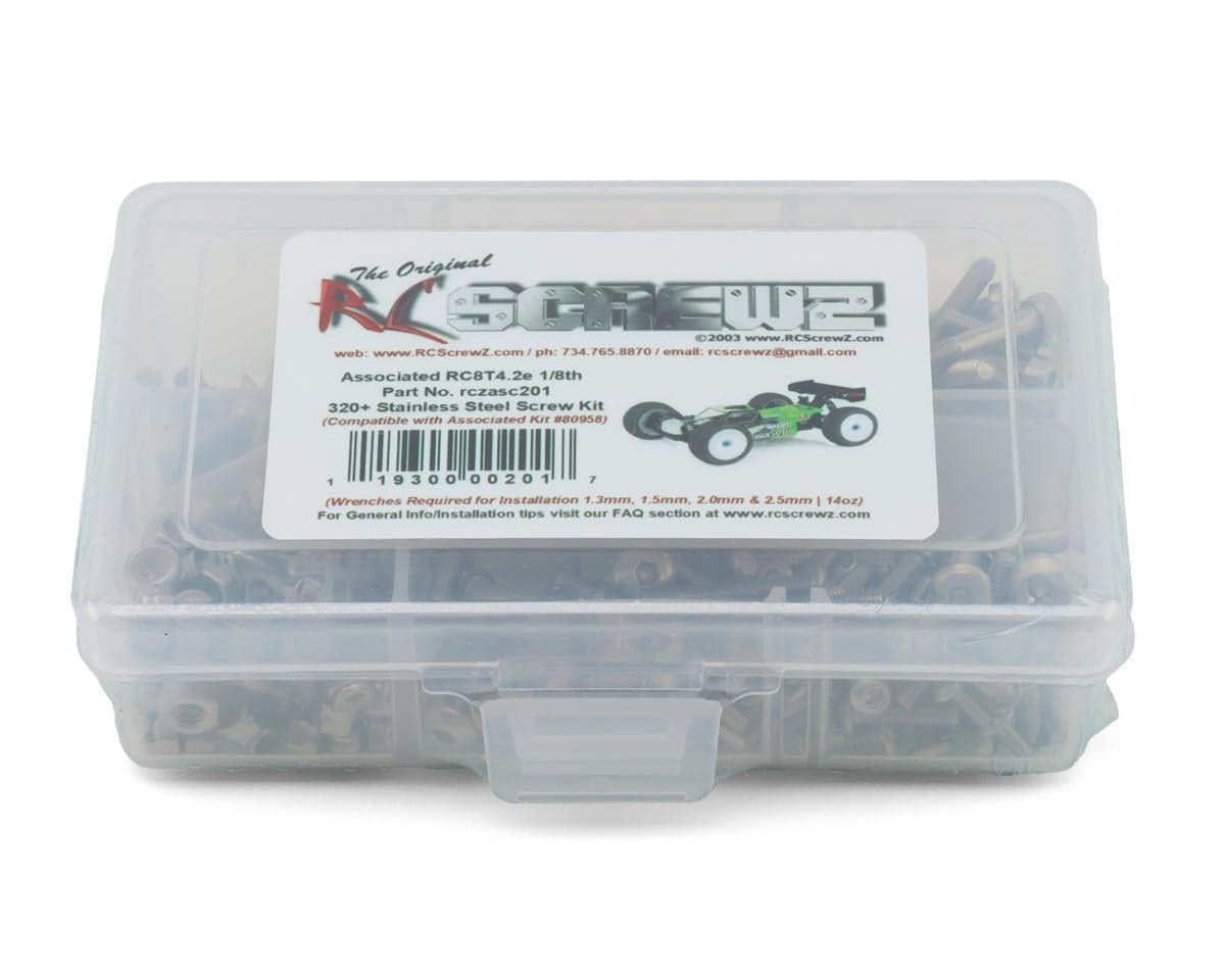 RC Screwz Team Associated RC8T4.2e Stainless Steel Screws Kit