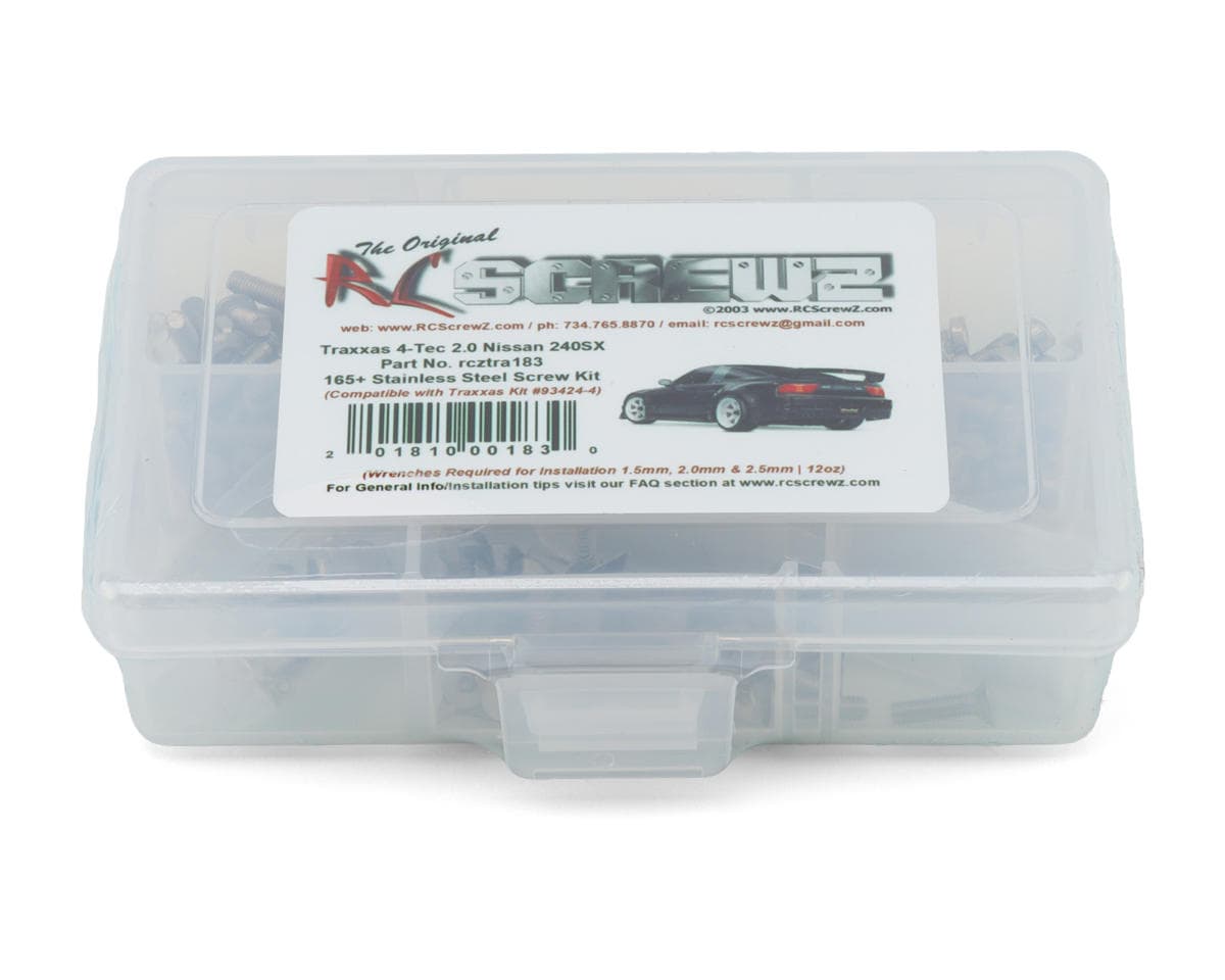 RC Screwz Stainless Steel Screws Kit for Traxxas® 4-Tec® 2.0 Nisan 240SX