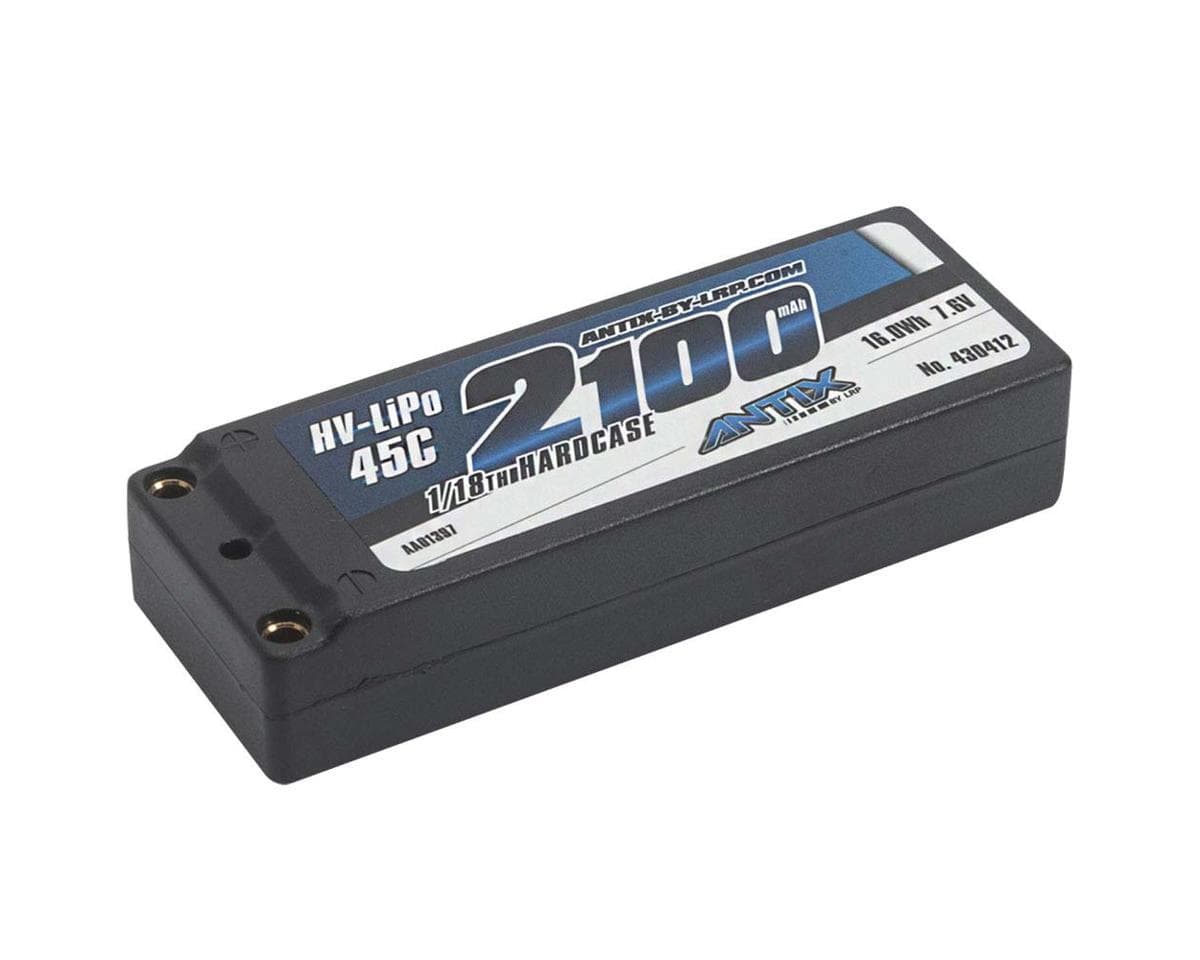 LRP Antix 2S Graphene LiHV 45C 1/18 Hardcase Battery (7.6V/2100mAh) w/T-Plug