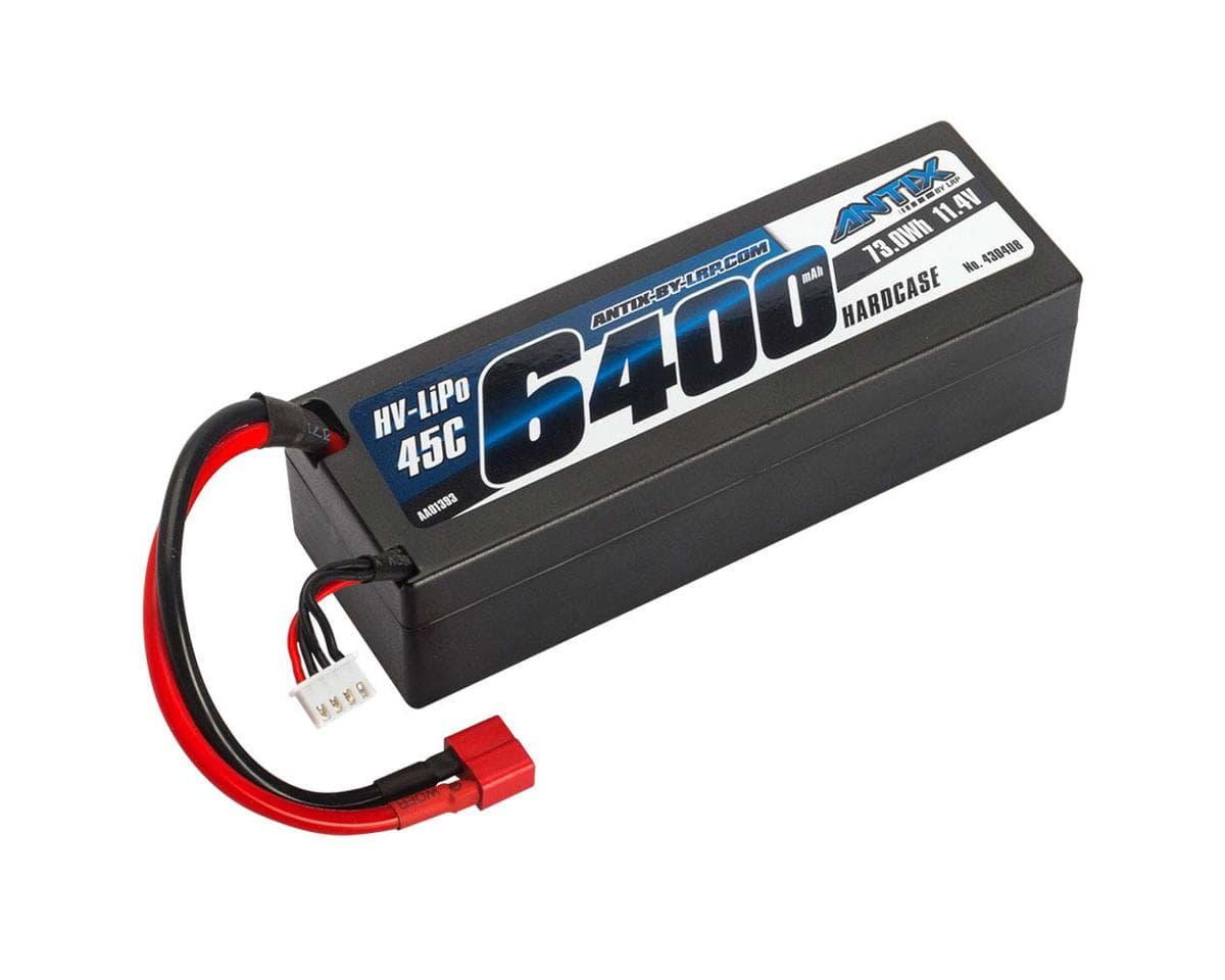 LRP Antix 3S Graphene LiHV 45C Hardcase Battery (11.4V/6400mAh) w/T-Plug