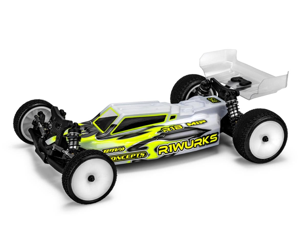 JConcepts R1 R1B Mark 1 "F2" 2WD Buggy Body w/6.5" Aero Wing (Clear)