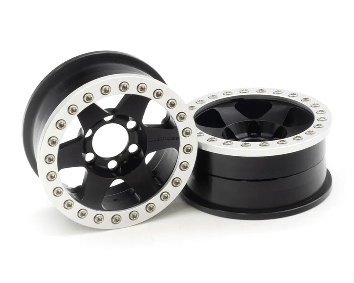 Vanquish Products 1.9" Method MR310 V2 CNC Aluminum Crawler Beadlock Wheels (Black) (2)