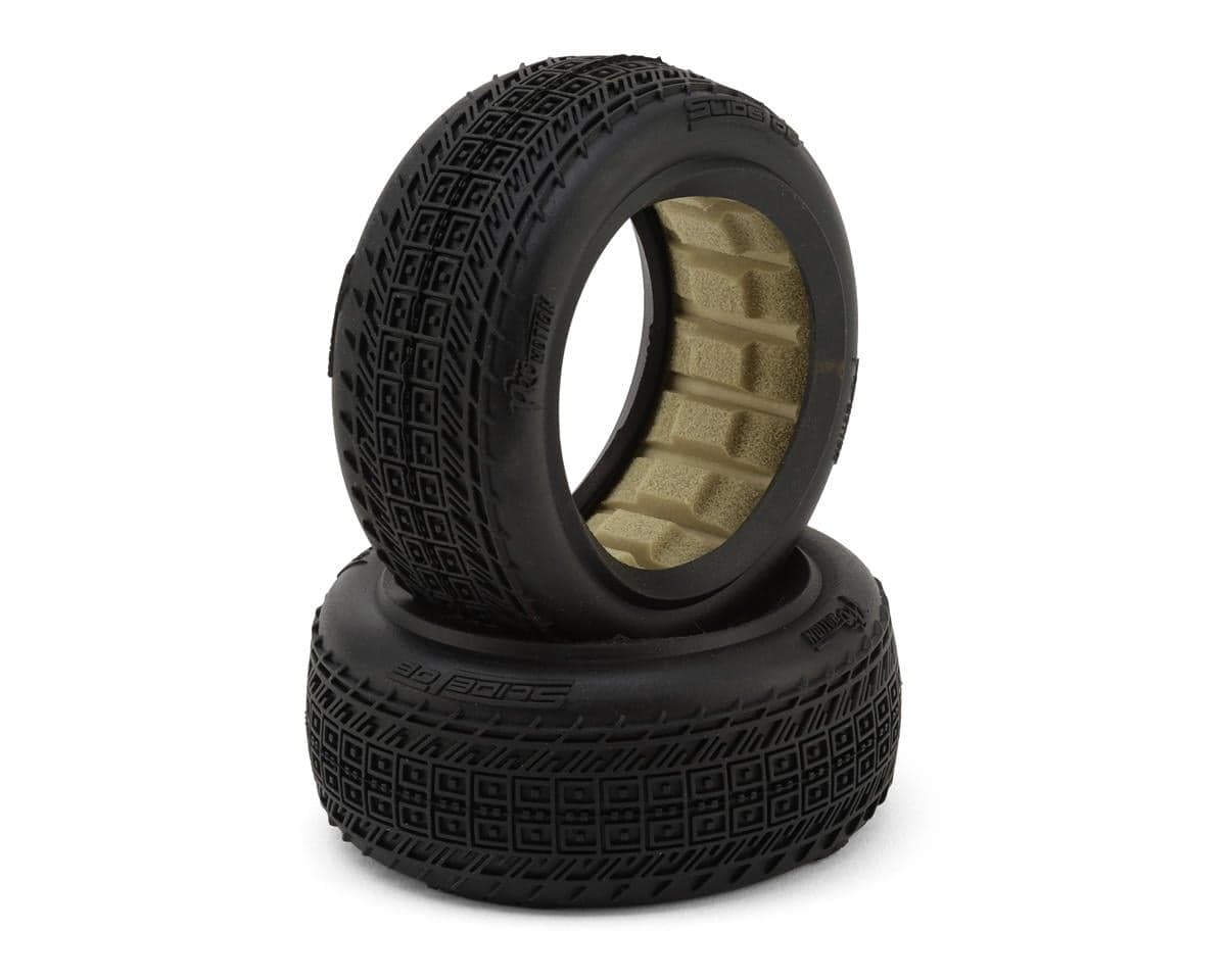 Pro-Motion Slide Job 2.2" 2WD Front Buggy Dirt Oval Tires (2) (Clay Oro Double Dot)