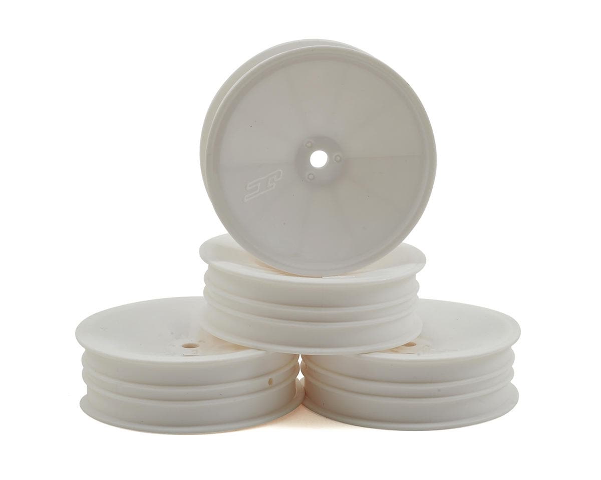 SCRATCH & DENT: JConcepts Mono 2.2 "Slim" Front Wheels (White) (4) (B7/B6/RB6/SRX2/YZ2) w/12mm Hex