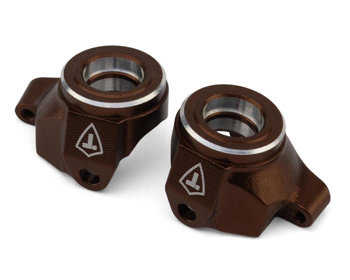 Treal Hobby Axial SCX30 7075 Aluminum Steering Knuckles (Bronze) (2)