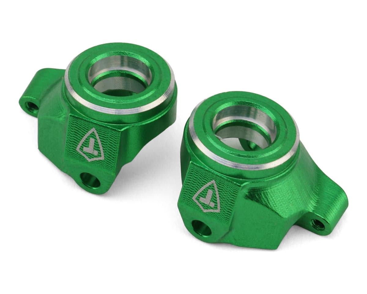Treal Hobby Axial SCX30 7075 Aluminum Steering Knuckles (Green) (2)