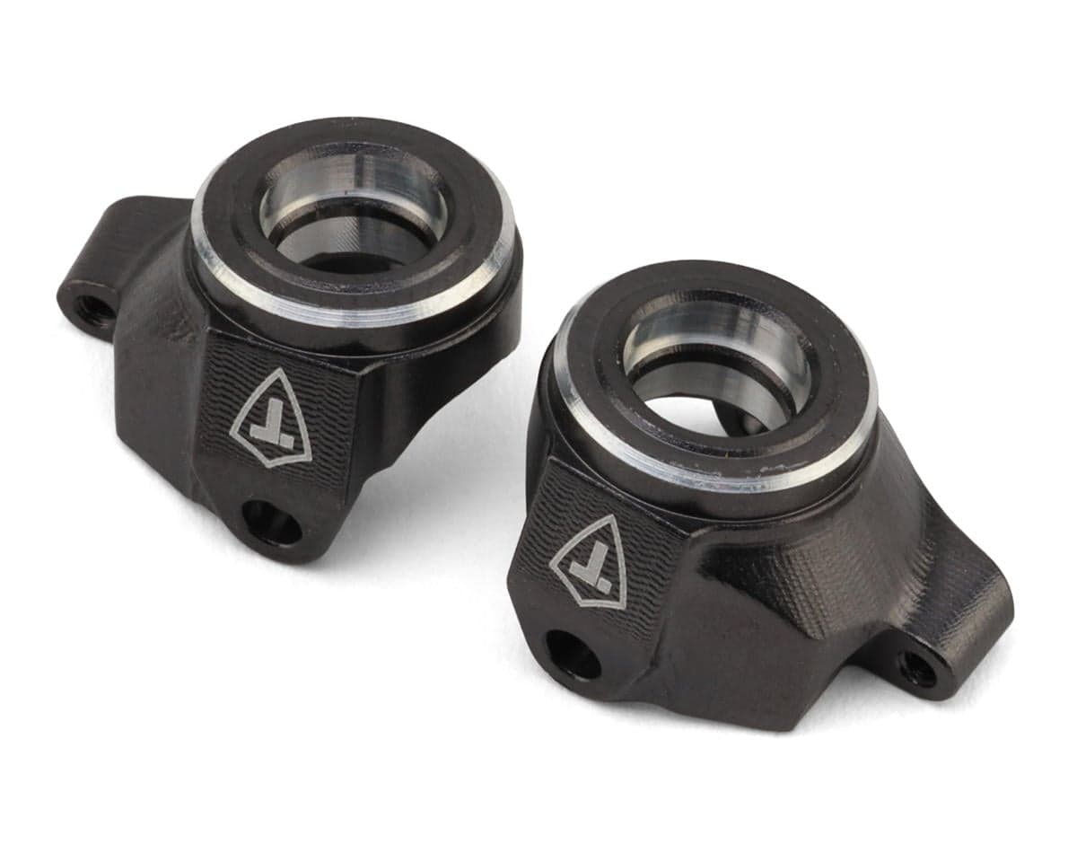 Treal Hobby Axial SCX30 7075 Aluminum Steering Knuckles (Titanium) (2)