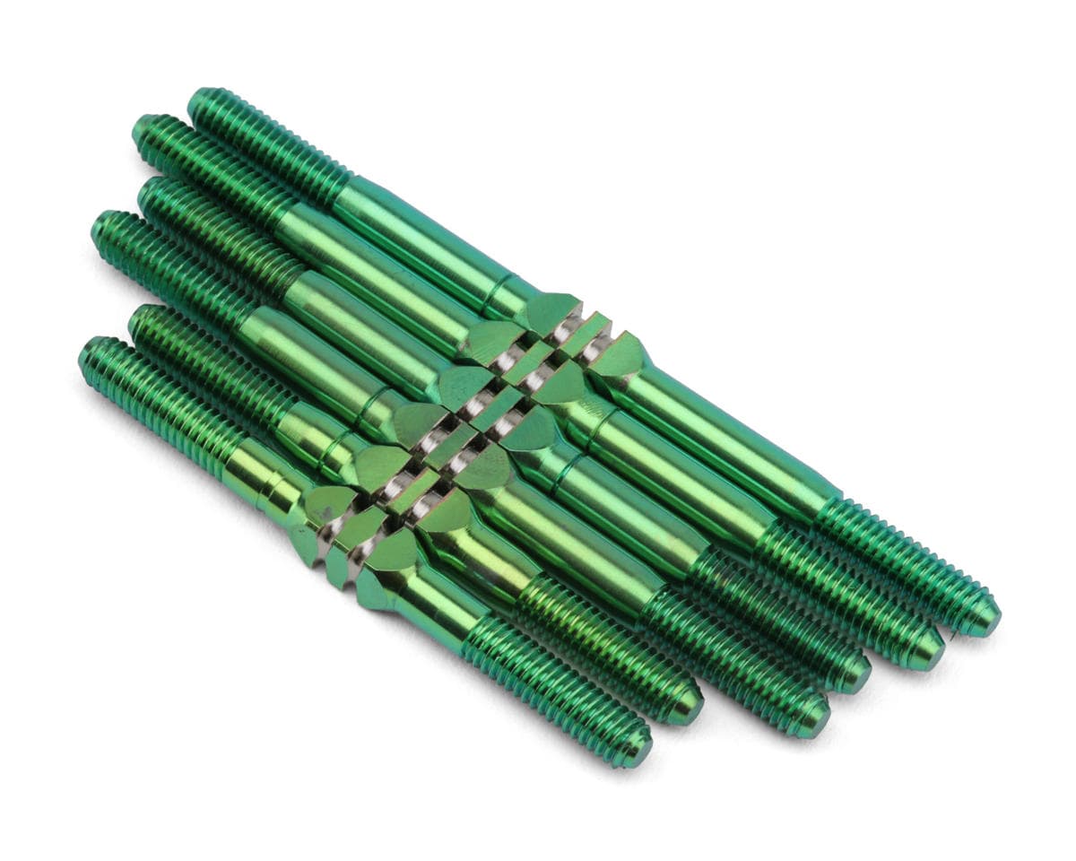 Whitz Racing Products RC10 Masami 89' Stealth Edition Titanium Turnbuckles Set (Green)