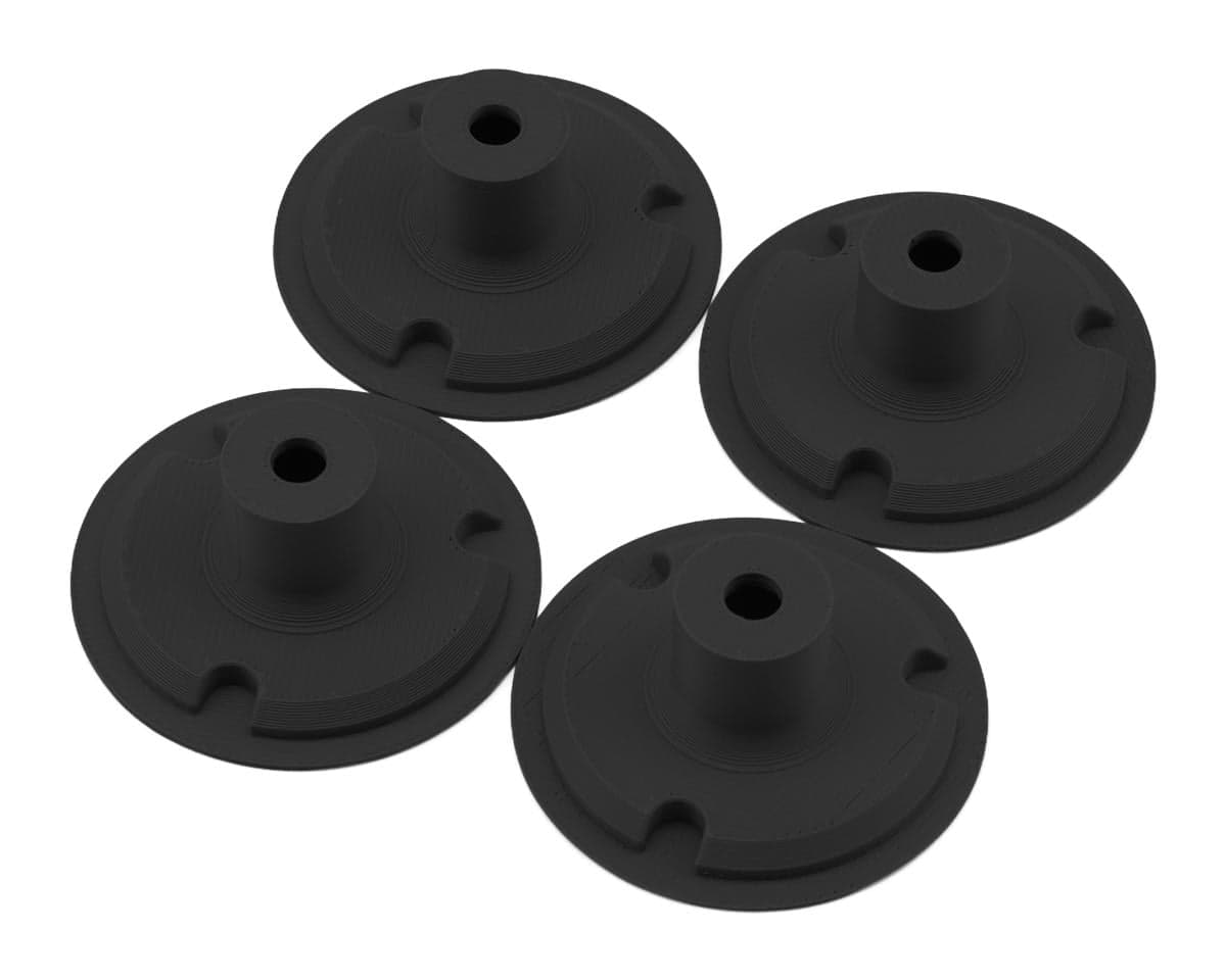 Whitz Racing Products Losi 22S Dirt Late Model Wheel Covers (4) (Black)