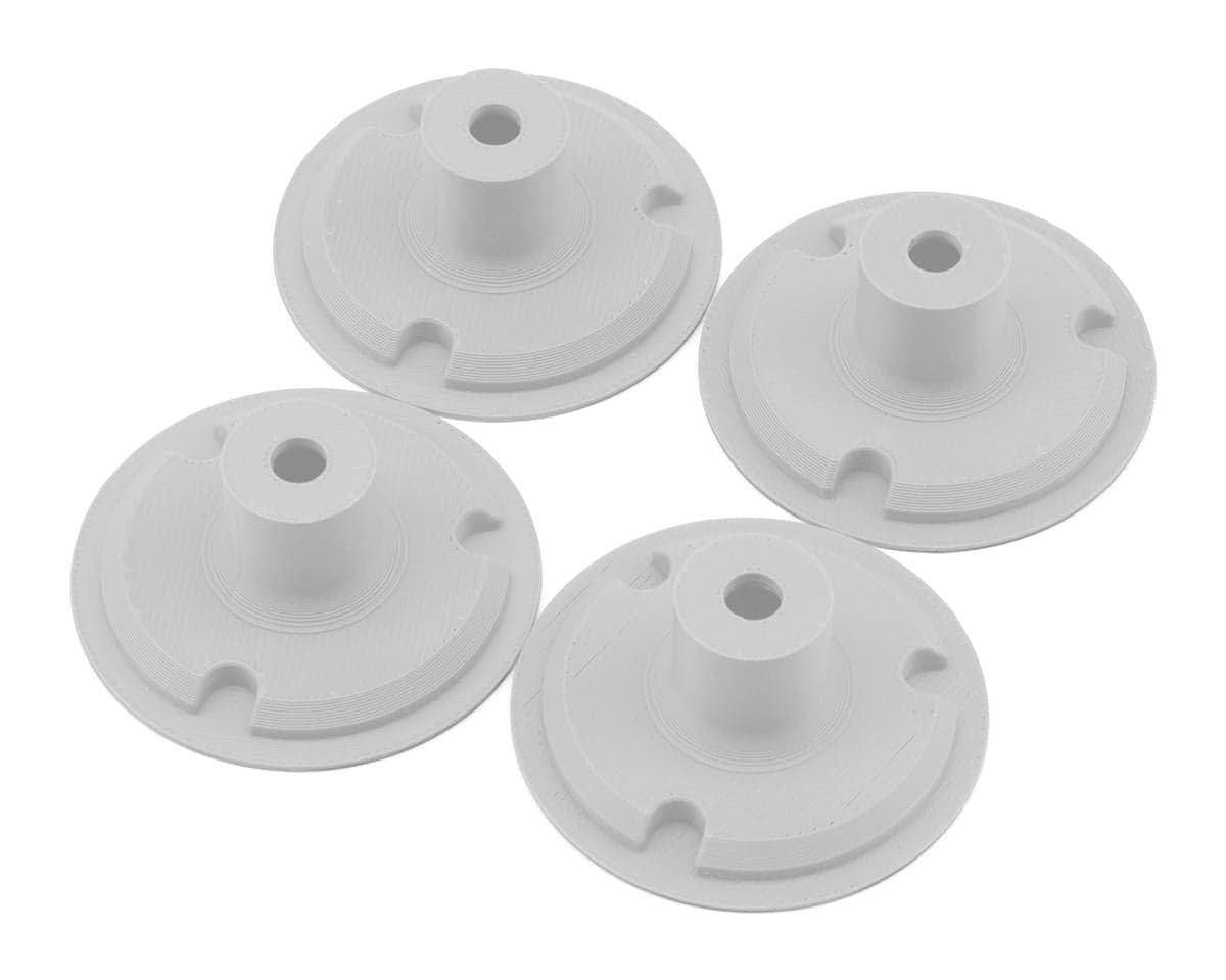 Whitz Racing Products Losi 22S Dirt Late Model Wheel Covers (4) (White)