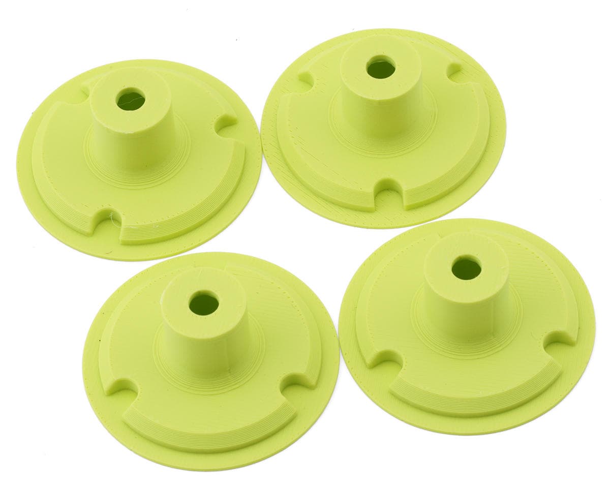 Whitz Racing Products Losi 22S Dirt Late Model Wheel Covers (4) (Yellow)