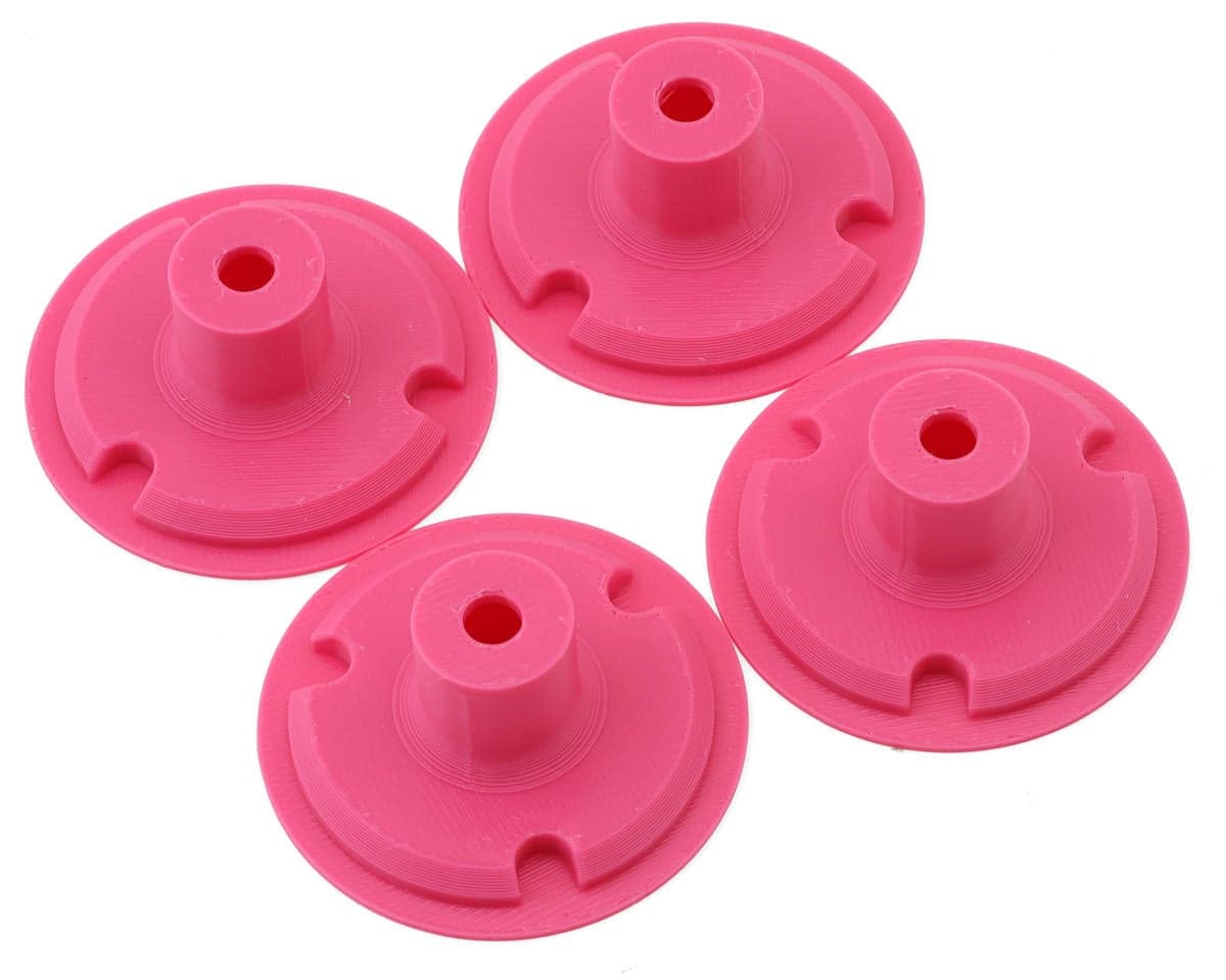 Whitz Racing Products Losi 22S Dirt Late Model Wheel Covers (4) (Hot Pink)