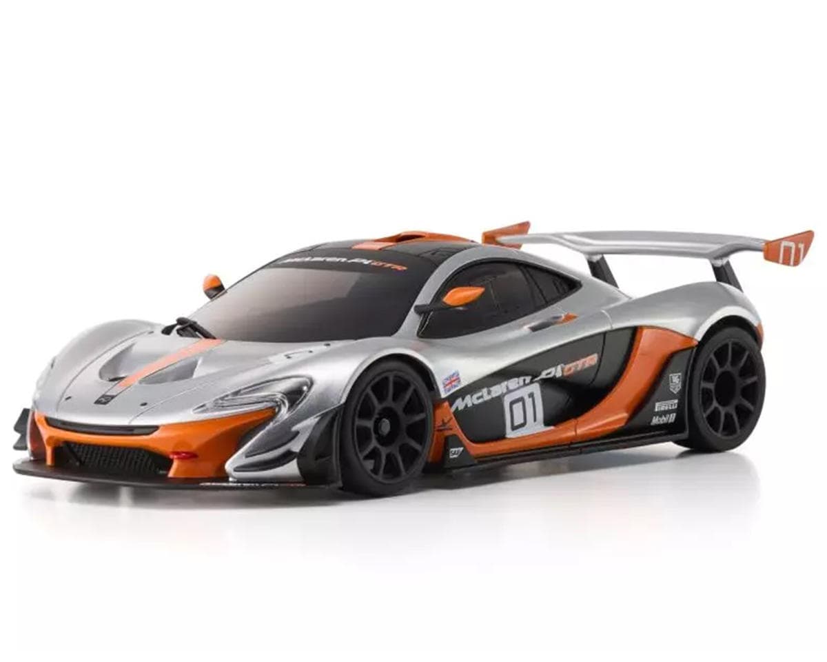 Kyosho MR-04 RWD Mini-Z Readyset w/McLaren P1 GTR Body (Silver/Orange) w/KT-531P 2.4GHz Radio