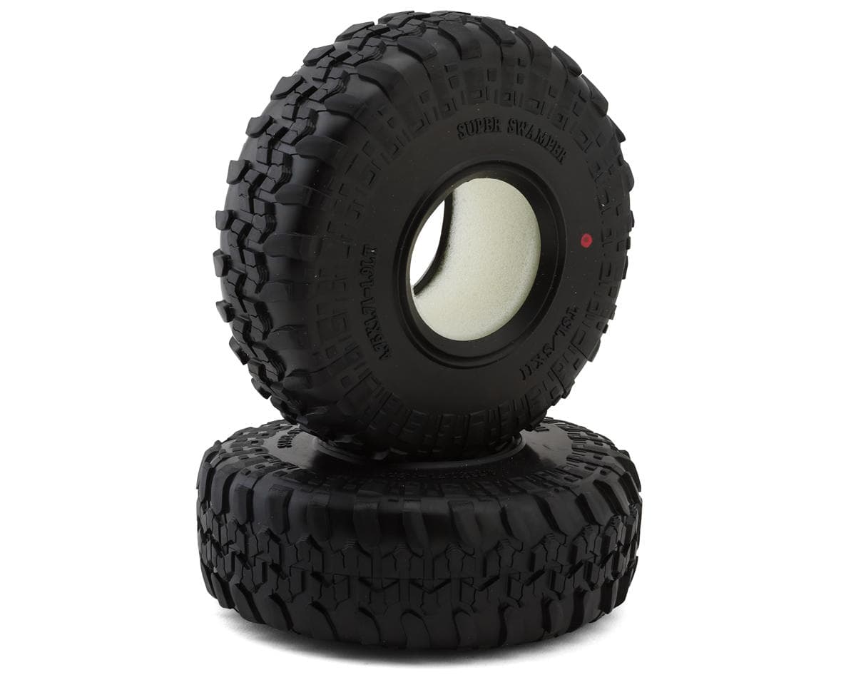 Reefs RC 1.9" Scrubbed Interco Super Swamper TSL/XII Rock Crawler Tires (2) (Pink) (4.75" - Class 2) (2)