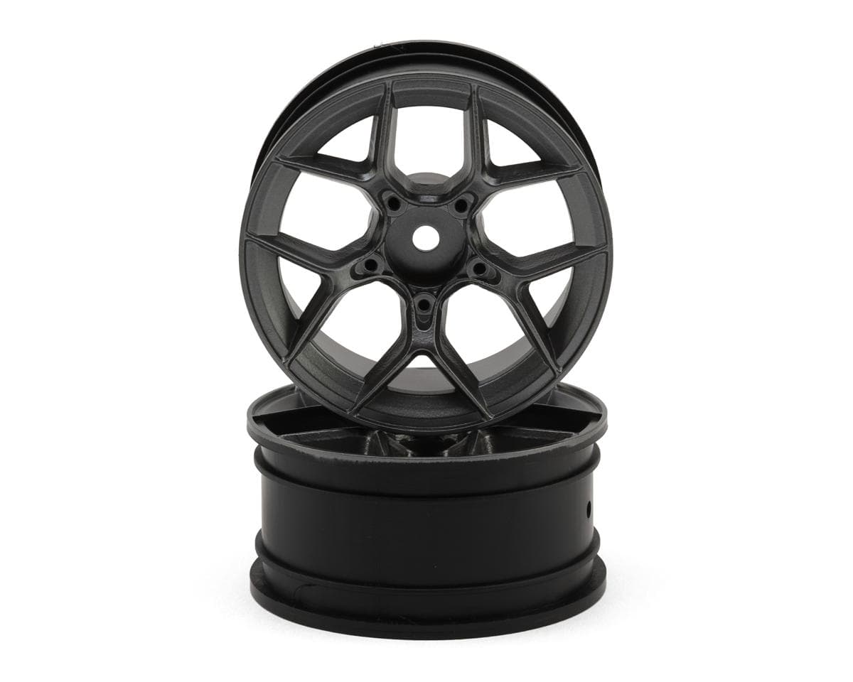 HPI Stage-D10 26mm Aero 5 Wheels (Gunmetal) (2) (6mm Offset)