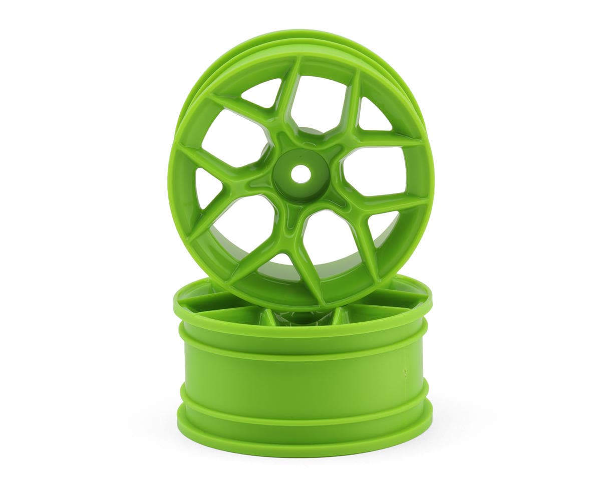 HPI Stage-D10 26mm Aero 5 Wheels (Green) (2) (3mm Offset)
