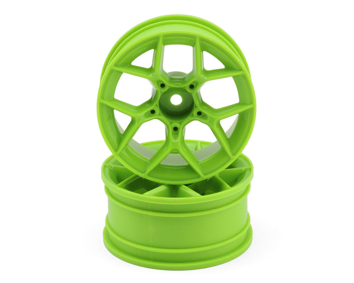 HPI Stage-D10 26mm Aero 5 Wheels (Green) (2) (6mm Offset)