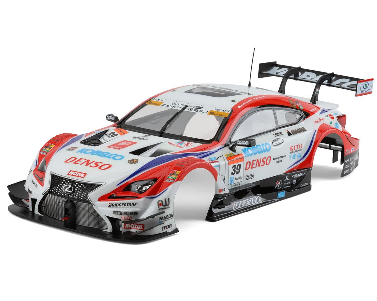 SCRATCH & DENT: Killerbody Denso Kobelco Sard RC F Pre-Painted 1/10 Touring Car Body (White/Red)