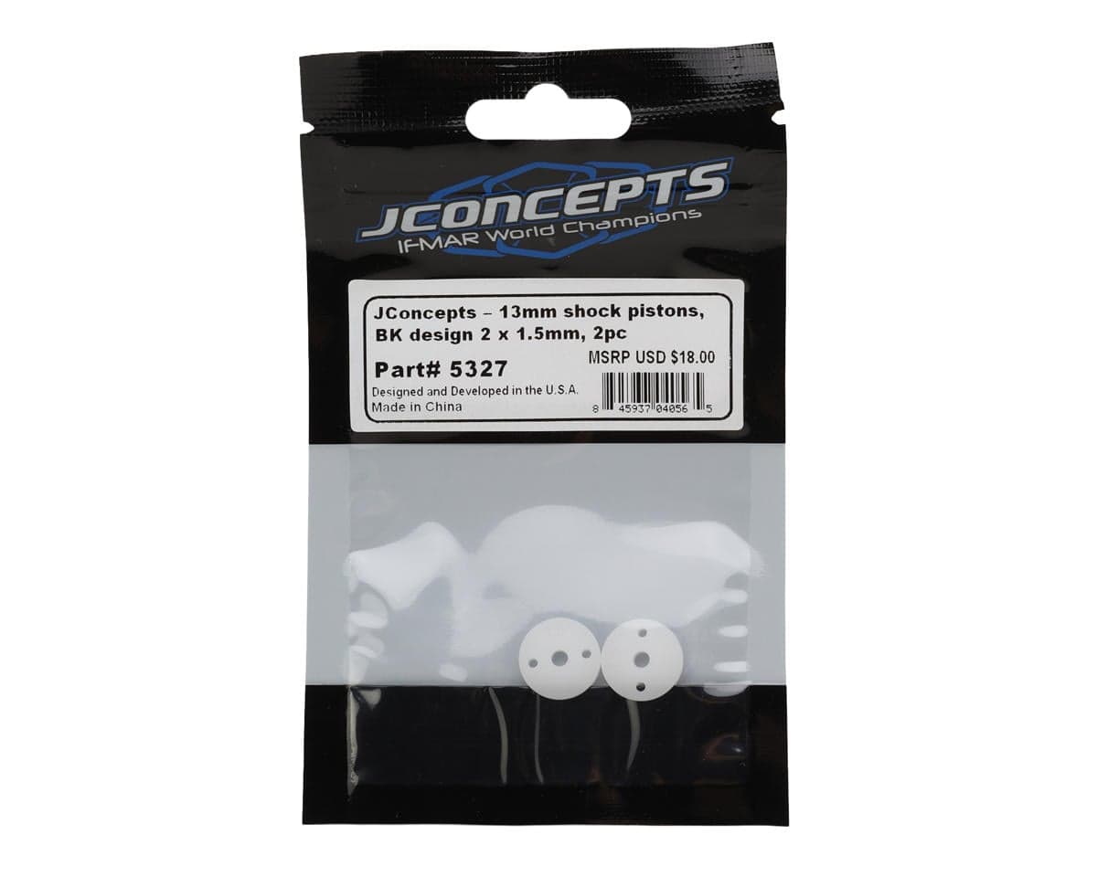 JConcepts BK Design AE 13mm Shock Piston (2) (2.5mm Thick) (2x1.5mm)