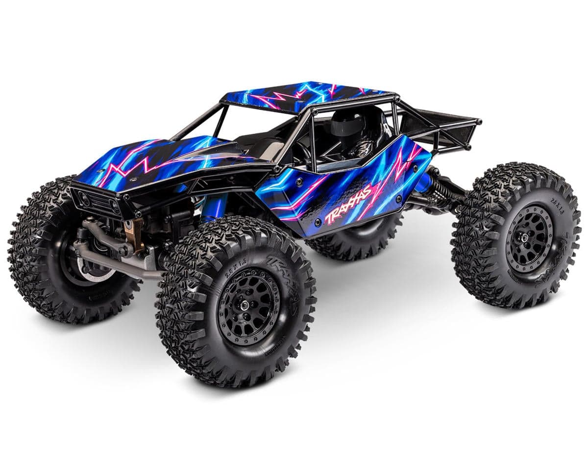 Traxxas TXC-4M™ Extreme Crawler 1/18 4WD RTR Brushless Rock Crawler (Blue) w/TQ™ 2.4GHz Radio, Battery & Charger