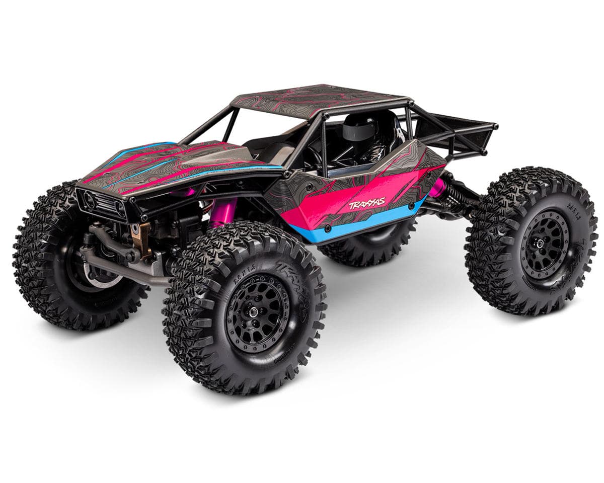 Traxxas TXC-4M™ Extreme Crawler 1/18 4WD RTR Brushless Rock Crawler (Pink) w/TQ™ 2.4GHz Radio, Battery & Charger