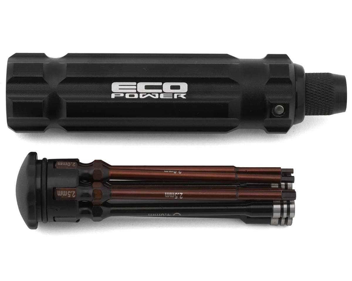 SCRATCH & DENT: EcoPower 8-Piece Metric & SAE 1/4" Drive Hex & Nut Driver Tool Set w/Carrying Handle