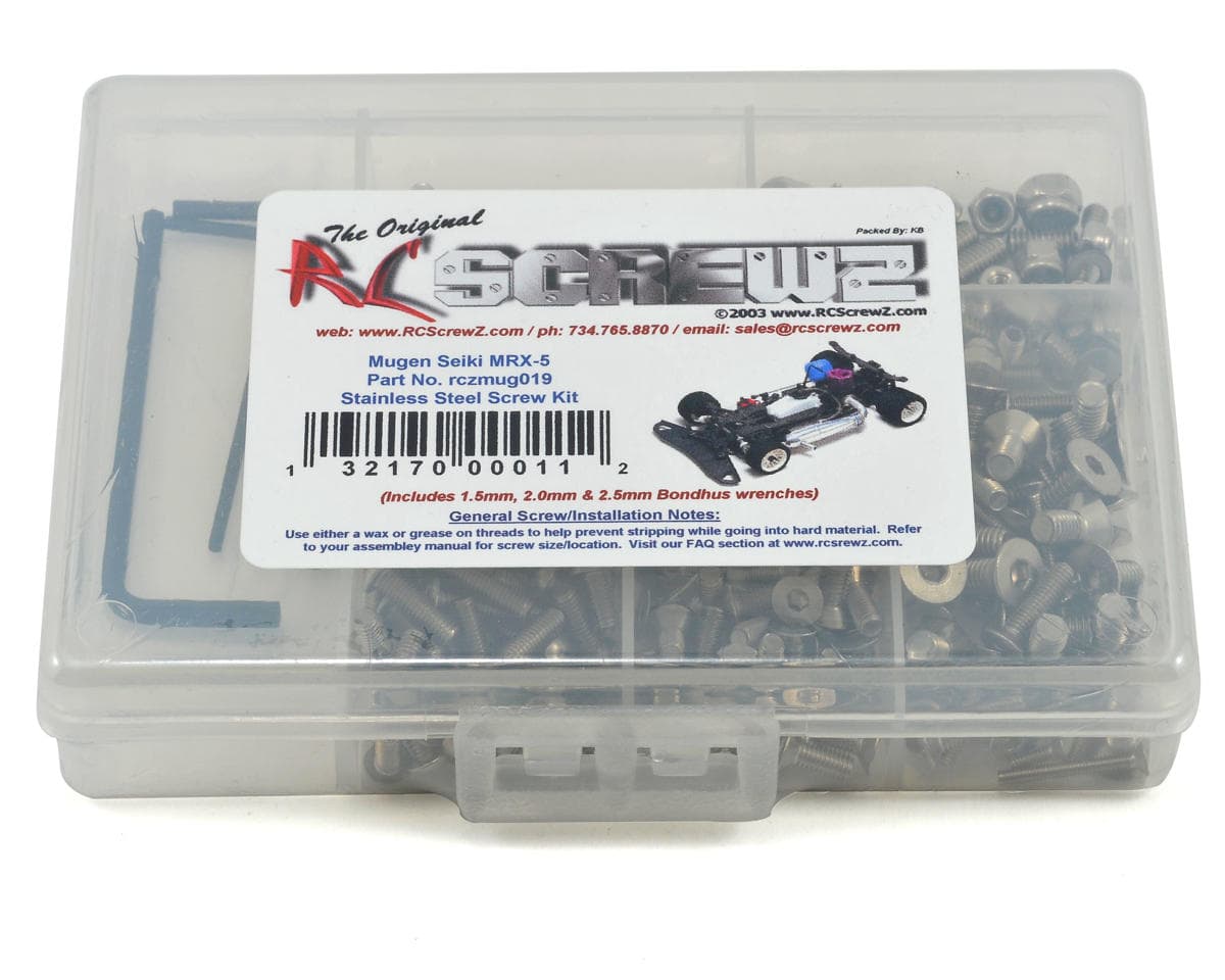 RC Screwz Mugen Seiki MRX-5 Stainless Steel Screw Kit