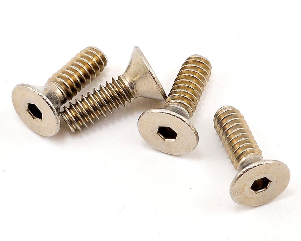 CRC 3/8x4-40 Stainless Steel Flat Head Screw (4)