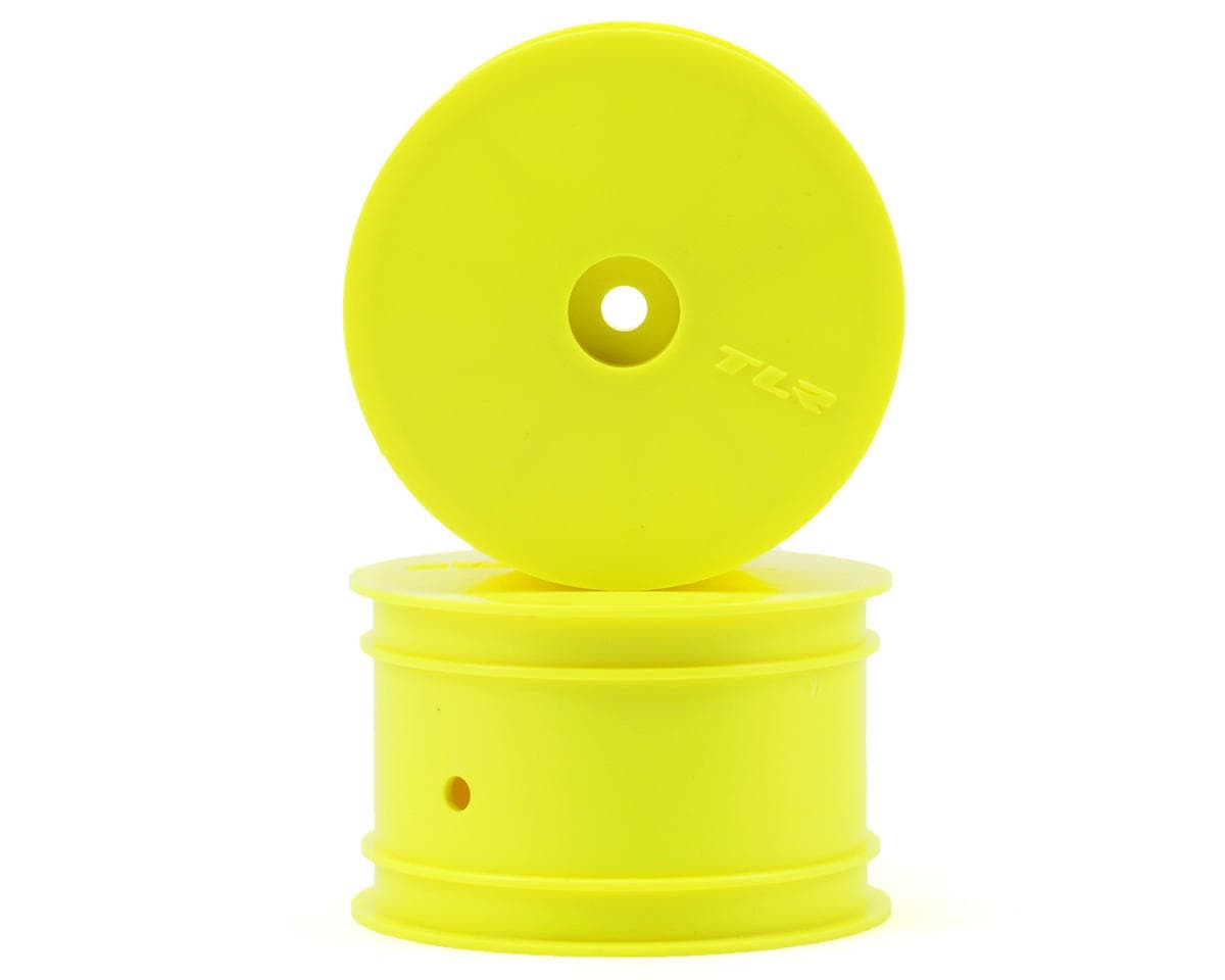 Team Losi Racing 22 2.2 Rear Buggy Wheels (2) (Yellow) w/12mm Hex