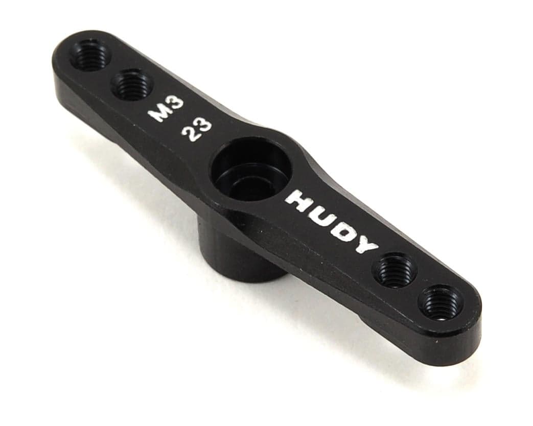 Hudy 1/8 Off-Road Aluminum Double Arm Servo Horn (23T-KO/JR/Sanwa/Airtronics) (Threaded)