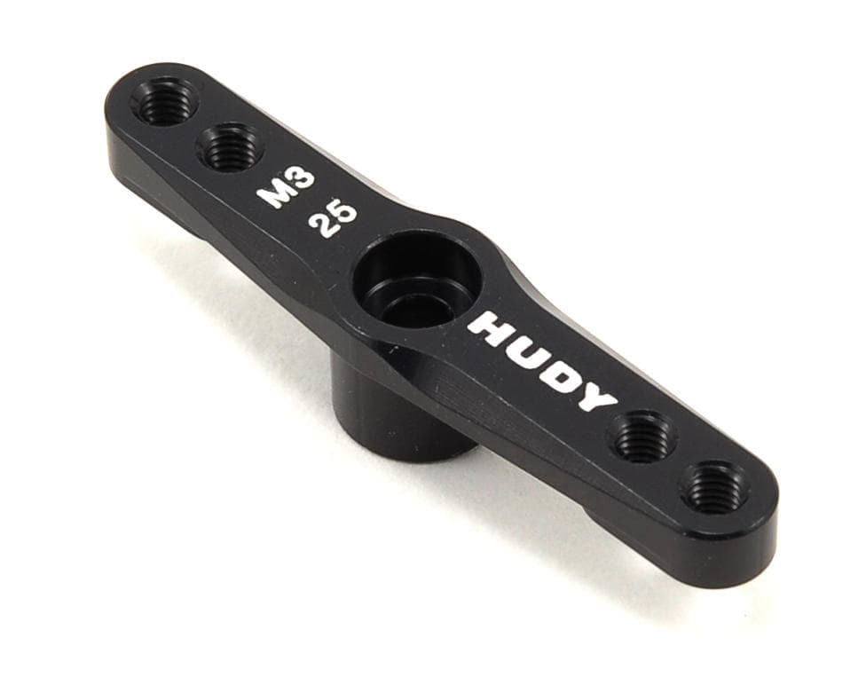 Hudy 1/8 Off-Road Aluminum Double Arm Servo Horn (25T-Futaba/Orion/Savox/ACE) (Threaded)