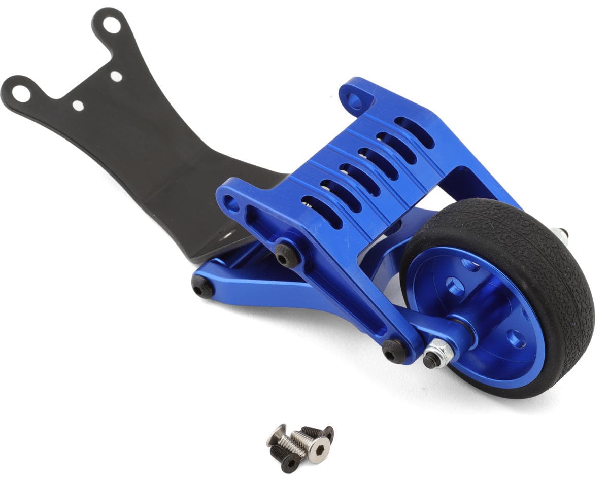 Team Integy Aluminum Wheelie Bar for Traxxas Rustler/Stampede (Blue)