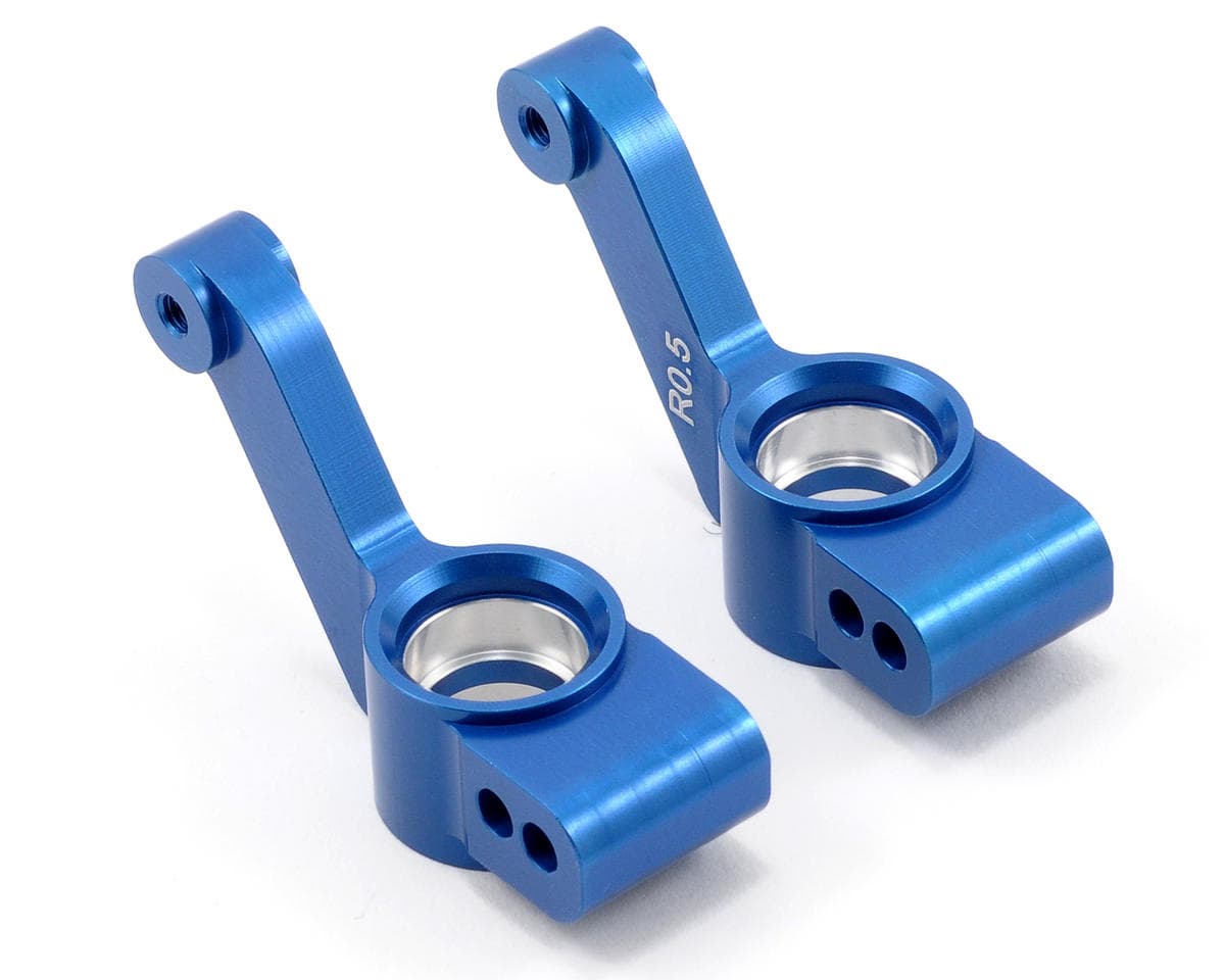 ST Racing Concepts 0.5° Aluminum Rear Hub Carriers for Traxxas Slash 4x4 (Blue) (2)