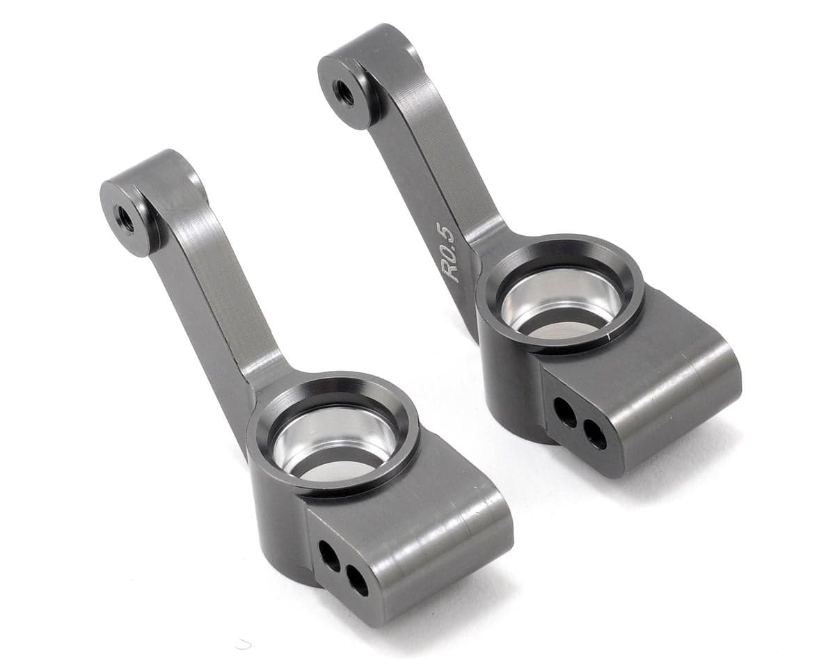 ST Racing Concepts 0.5° Aluminum Rear Hub Carriers for Traxxas Slash 4x4 (Gun Metal) (2)