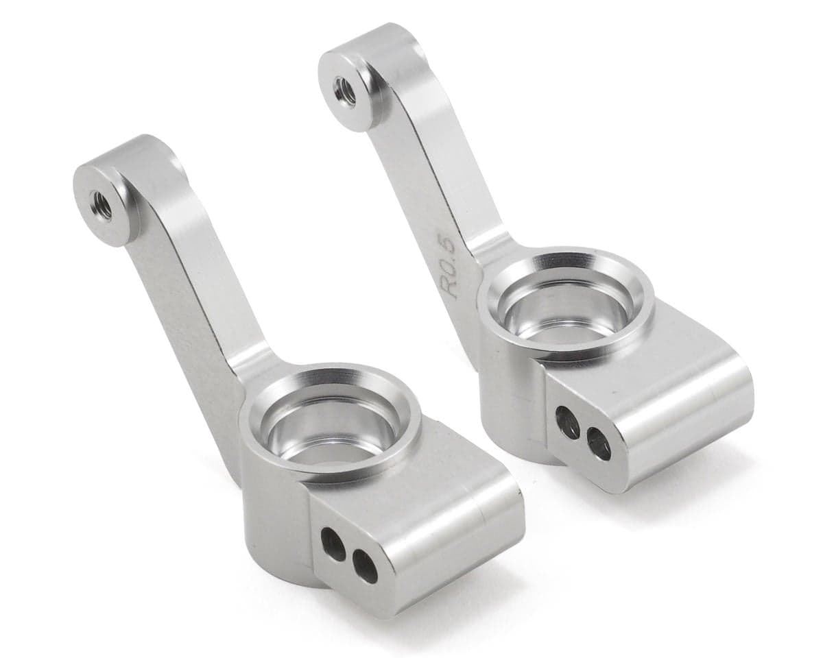 ST Racing Concepts 0.5° Aluminum Rear Hub Carriers for Traxxas Slash 4x4 (Silver) (2)