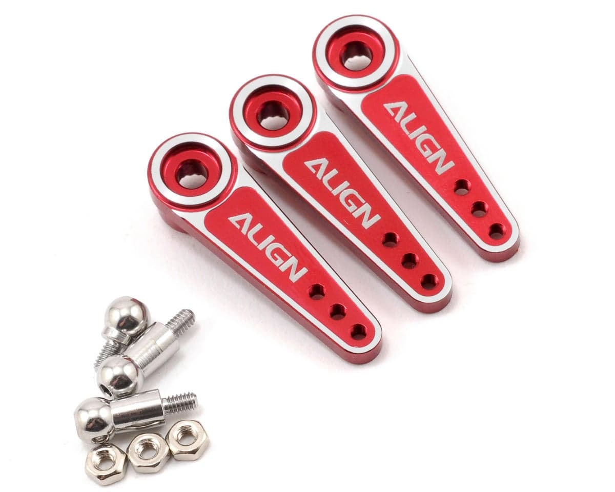 Align D6EJ Metal Servo Horn Set (Red) (3) (23T)