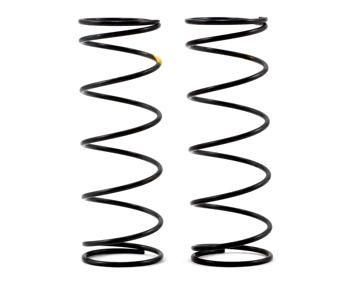 Kyosho Medium Length Big Bore Front Shock Spring Set (Yellow/Hard) (2)