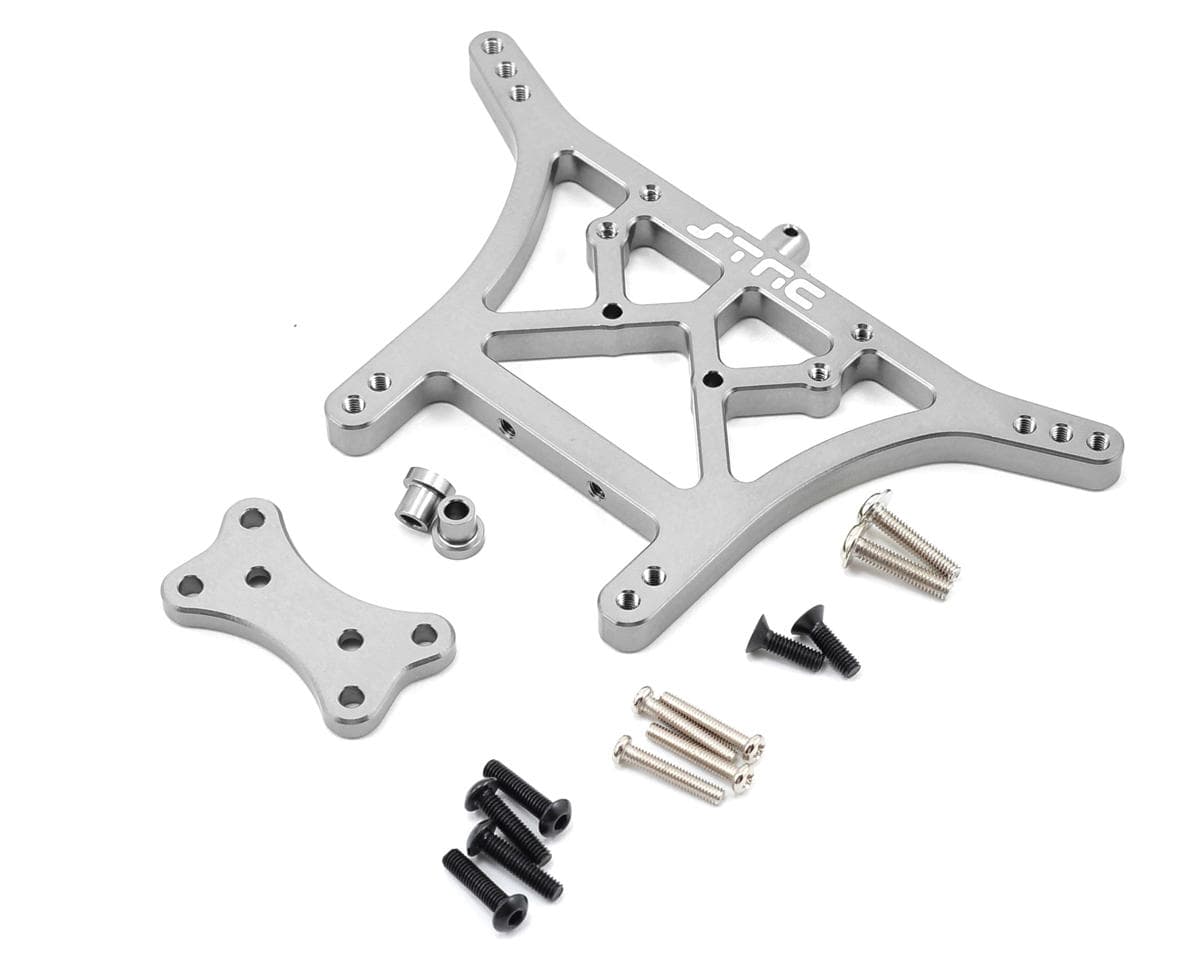 ST Racing Concepts 6mm Heavy Duty Rear Shock Tower for Traxxas Slash/Stampede/Rustler (Silver)