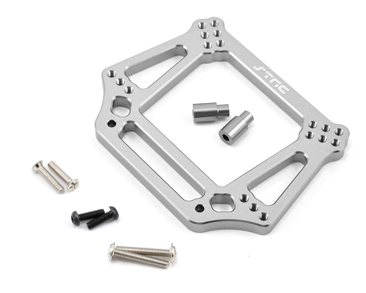 ST Racing Concepts 6mm Heavy Duty Front Shock Tower for Traxxas Stampede/Rustler/Slash/Bandit (Silver)