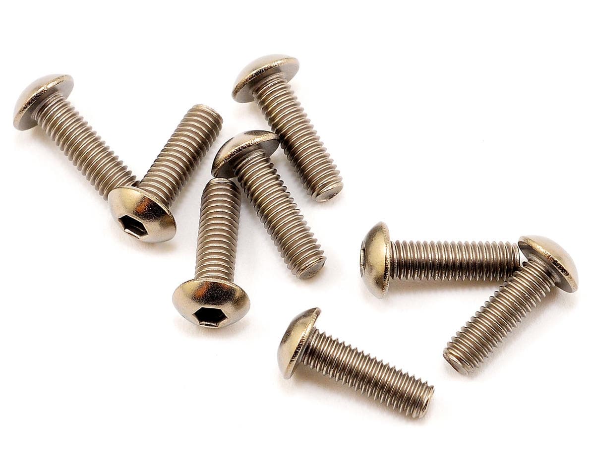 Kyosho 3x10mm Titanium Button Head Hex Screw (8)