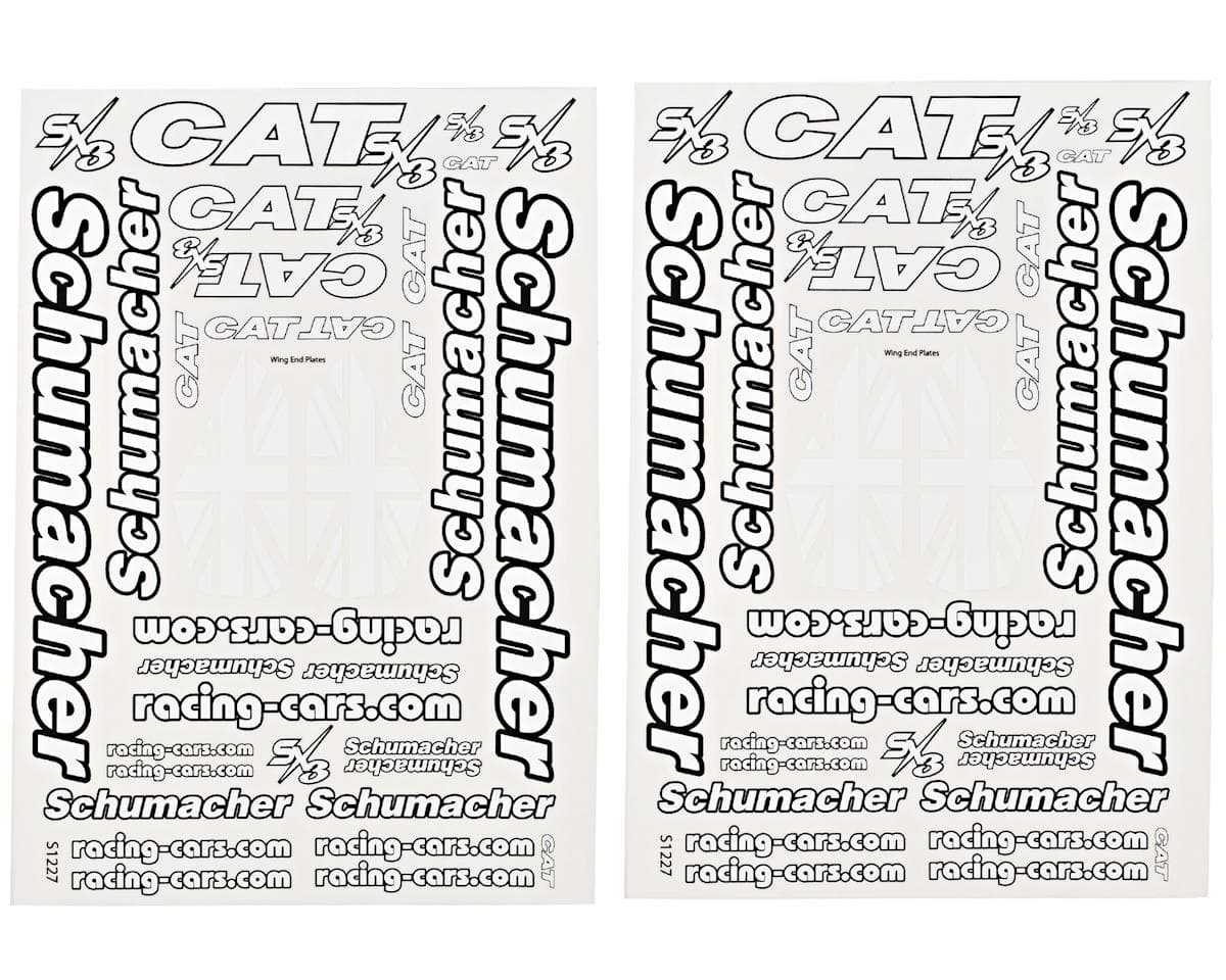 Schumacher Cat SX3 Decal Sheet Set (2)