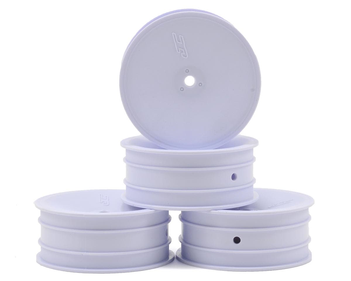 JConcepts Mono 2.2 Front Wheels (White) (4) (B7/B6/B5/RB6) w/12mm Hex