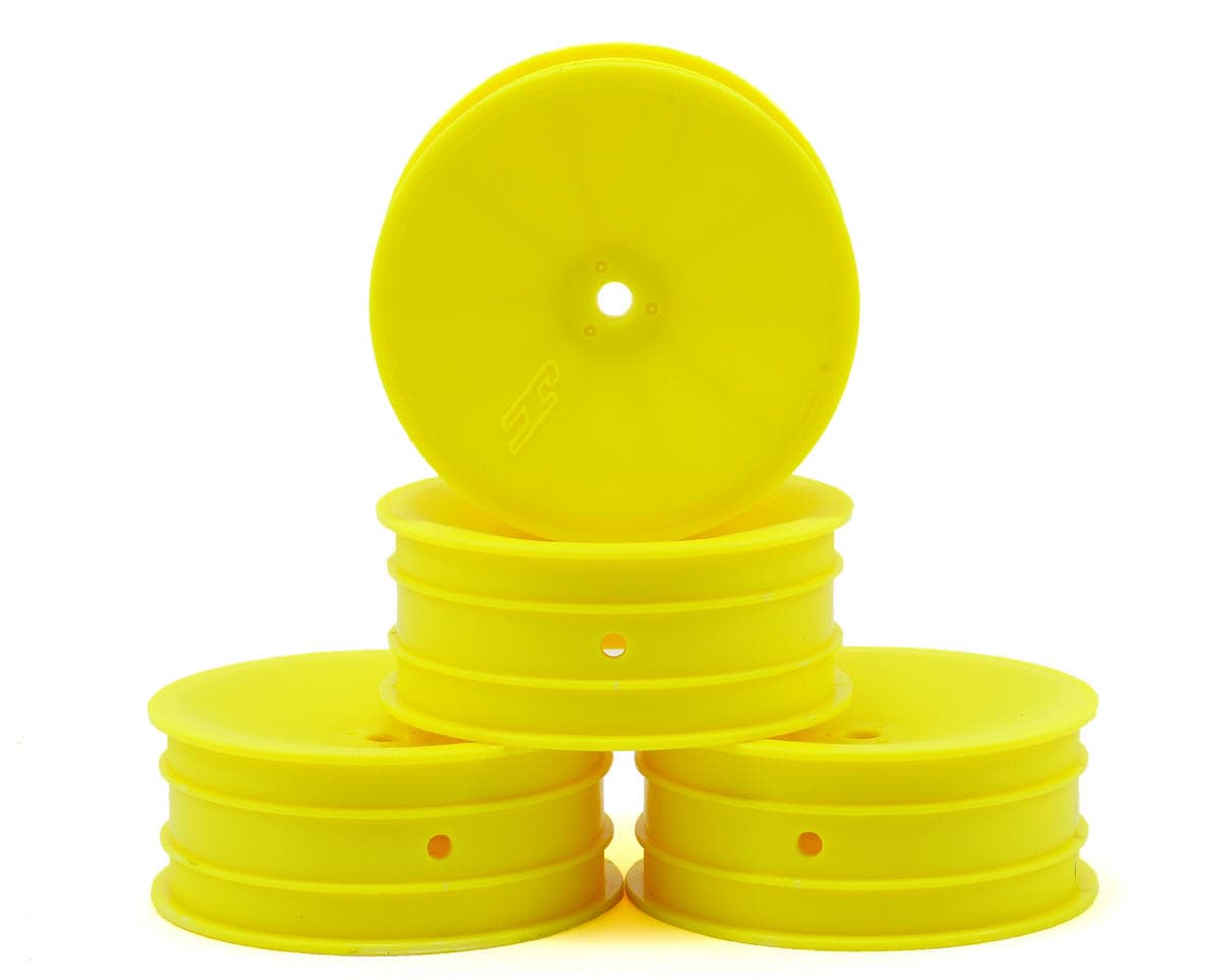 JConcepts Mono 2.2 Front Wheels (Yellow) (4) (B7/B6/B5/RB6) w/12mm Hex
