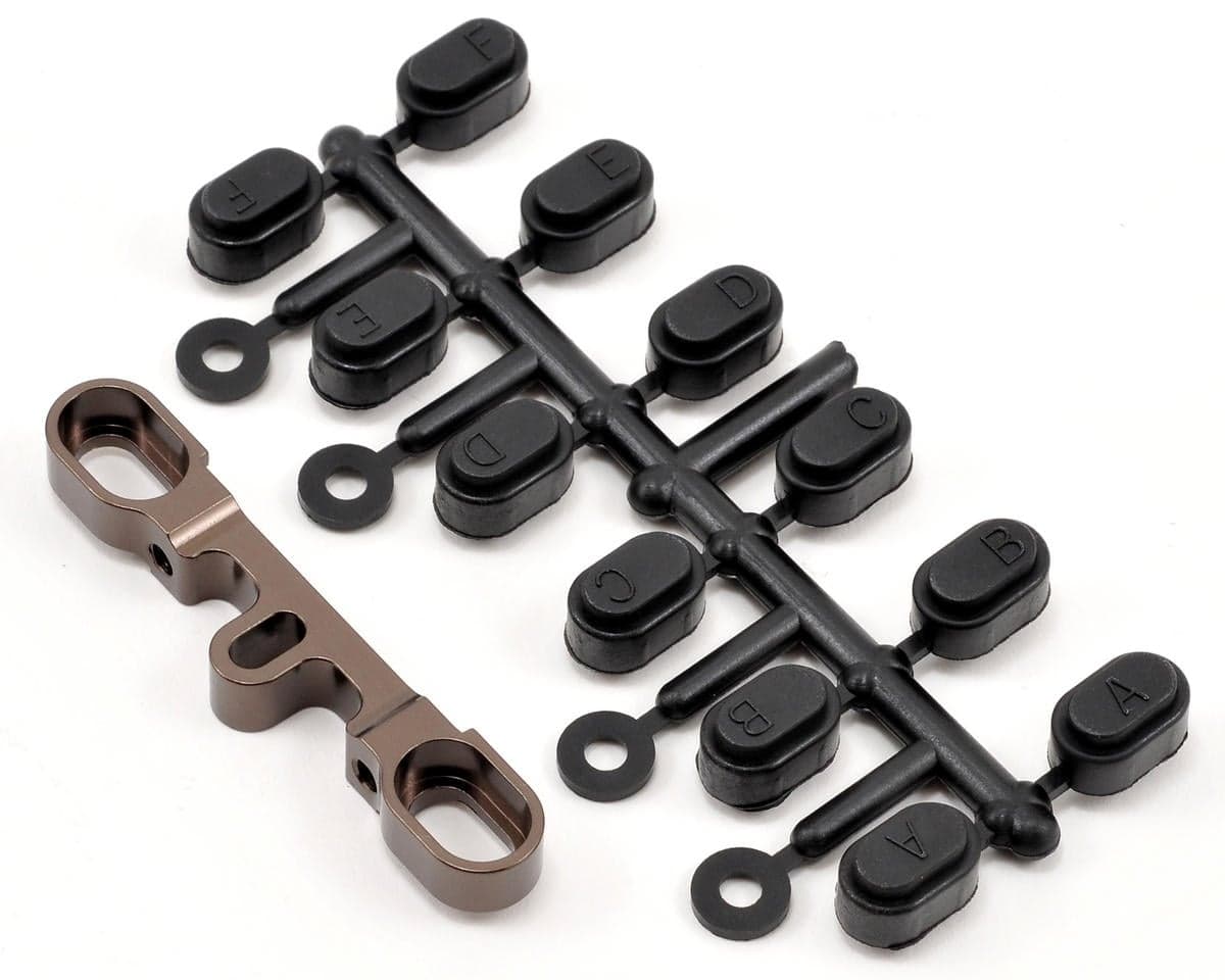 Kyosho Aluminum Rear/Outer Suspension Holder (Gunmetal) (FS2 SP)