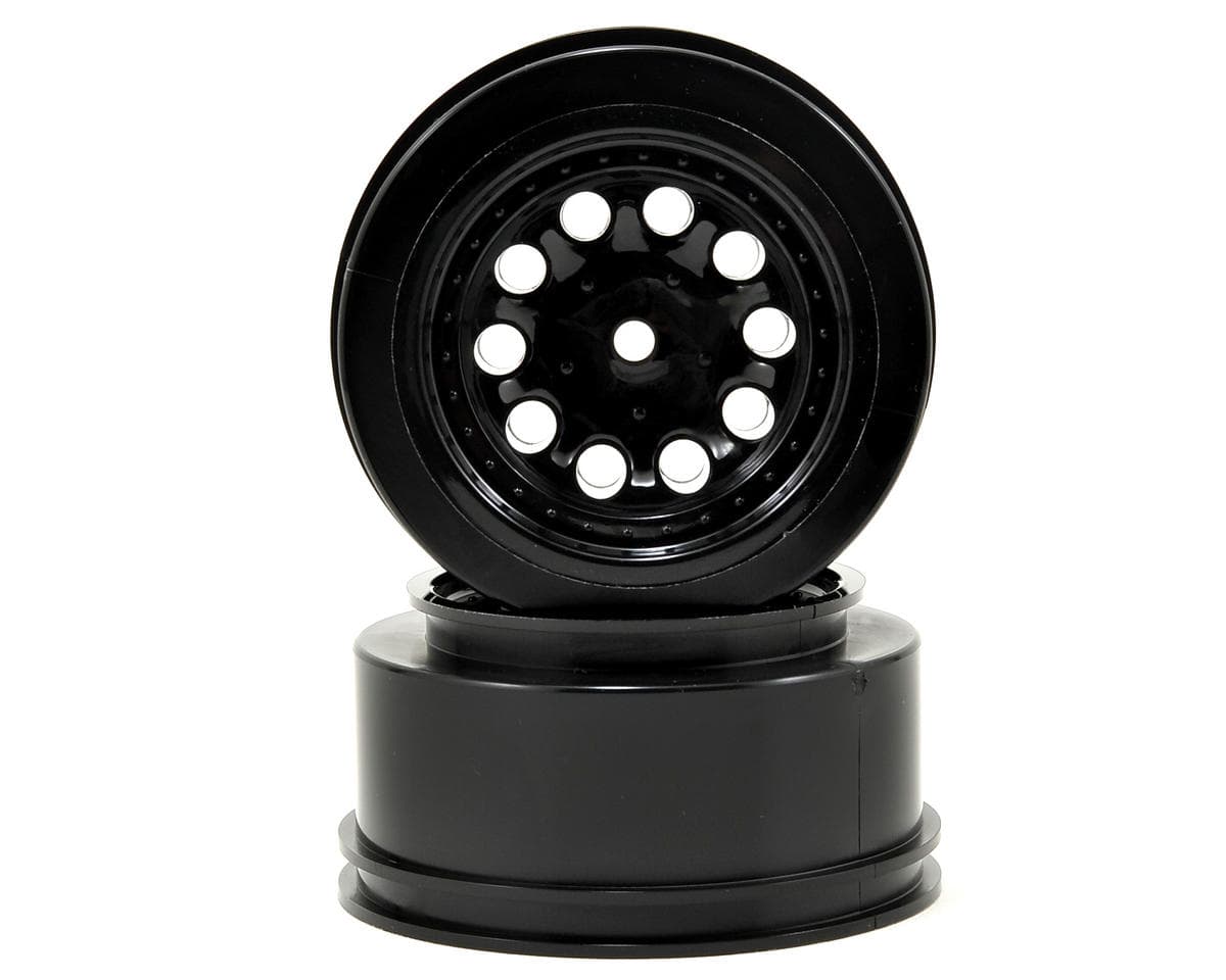 RPM Spline Drive Rear "Revolver" Short Course Wheels for Traxxas Slash (Black) (2)