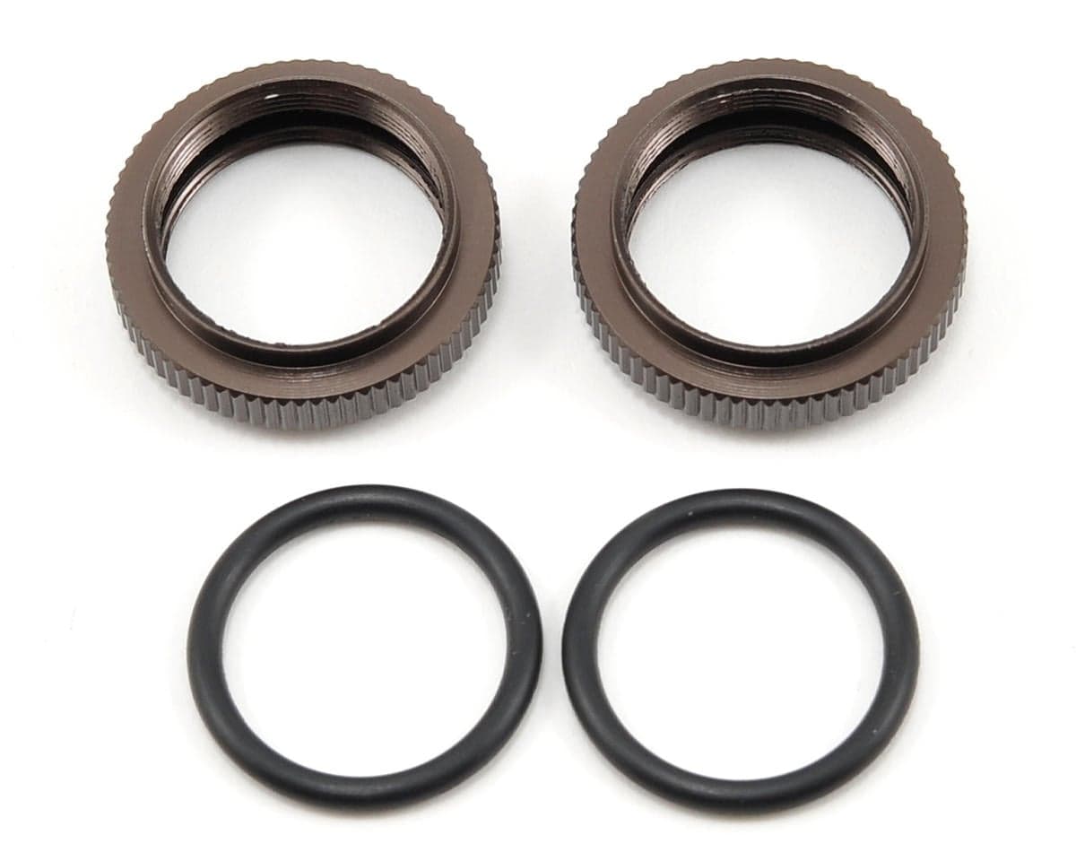 Kyosho Big Bore Shock Spring Pre-Load Collar Set (Gunmetal) (2)