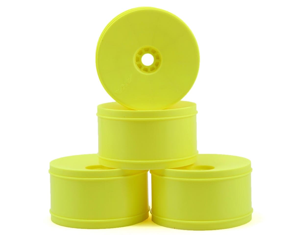 AKA EVO 1/8 Truggy Standard Offset Wheels (4) (Yellow)