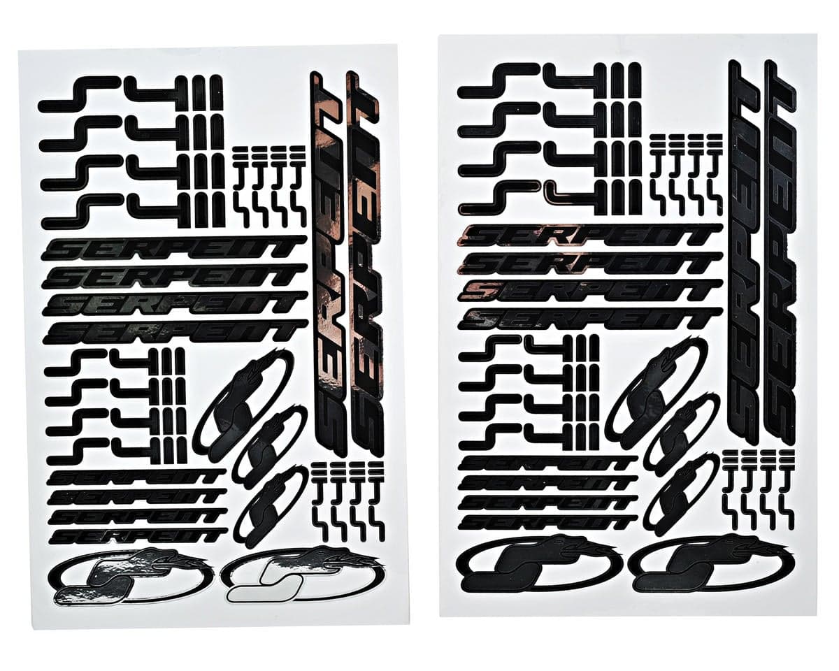 Serpent Decal Sheet (Chrome) (2) (S411)