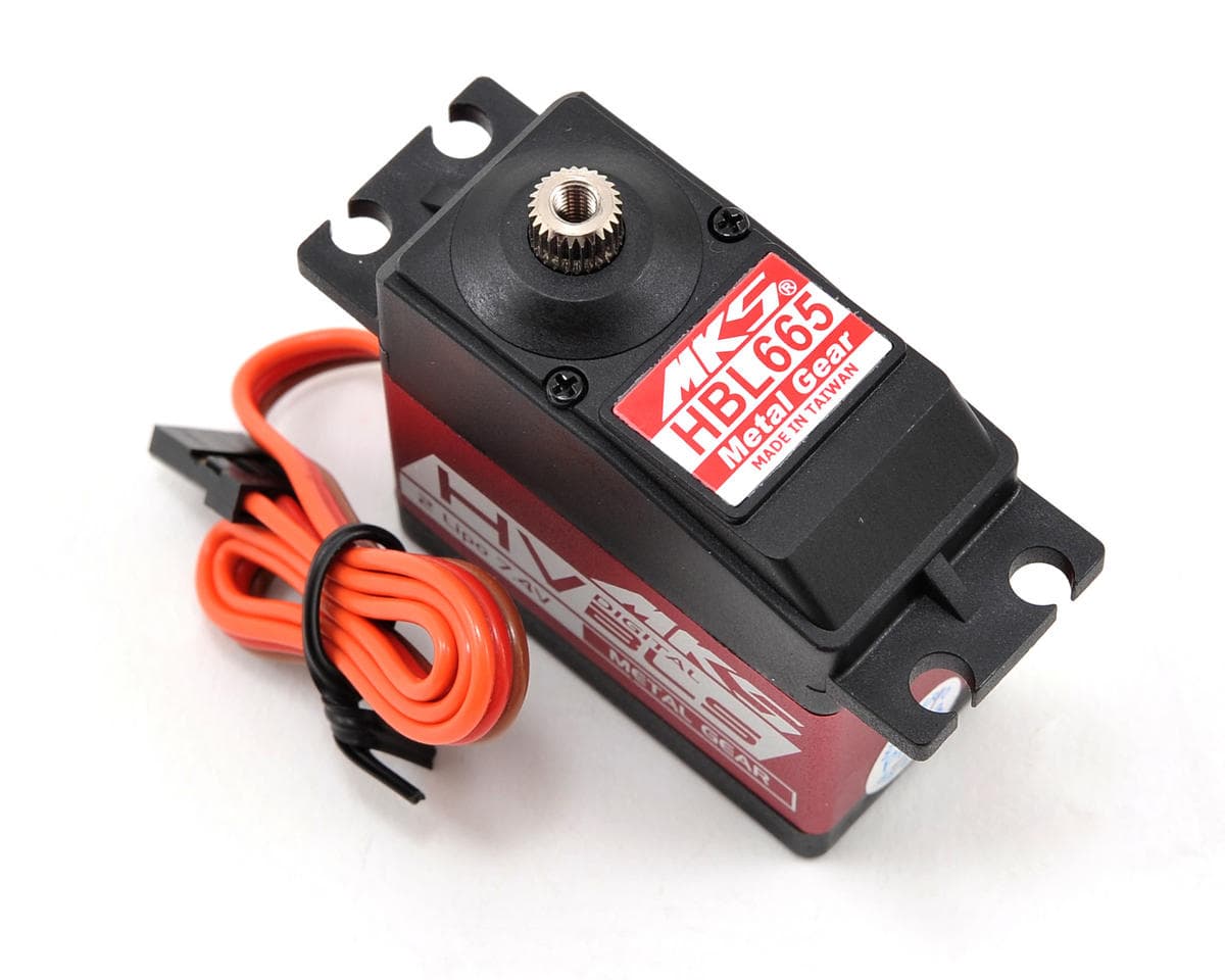 MKS Servos HBL665 Brushless Ti-Gear High Torque Digital Cyclic Servo (High Voltage)